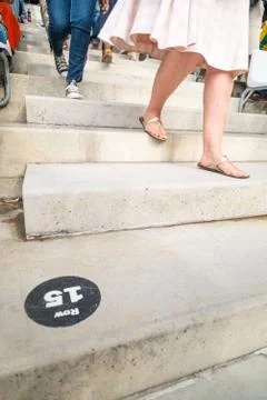 Stadium stairs Stock-Fotos
