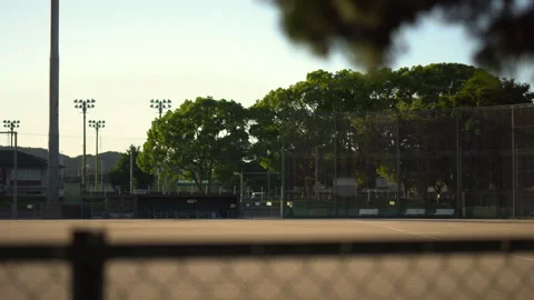 Stadium in the sunset Stock Footage 246682555