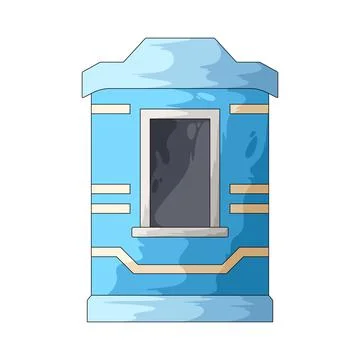 Stadium ticket booth illustration Stock Illustration