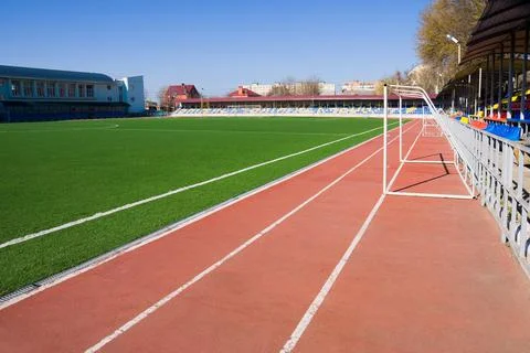 Stadium without people Stock Photos