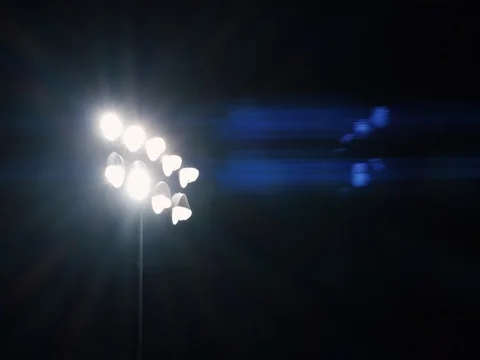 StadiumLight Anamorphic Stock Footage 100558621