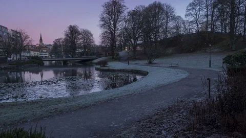 Stadsparken in Borås time-lapse Vidéo 82383158