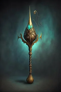 Staff of adornment Stock Illustration