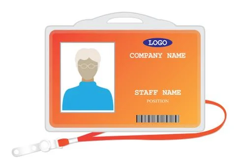 Staff card vector design Stock Illustration
