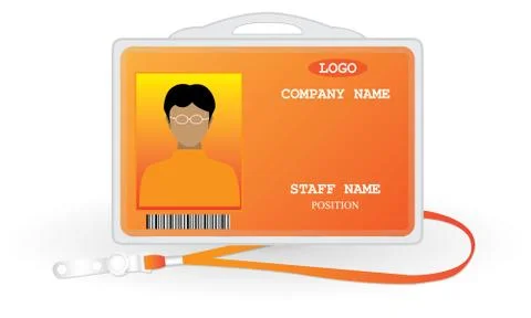 Staff card vector design Stock Illustration