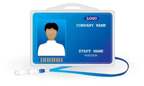 Staff card vector design Stock Illustration