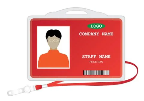 Staff card vector design Stock Illustration