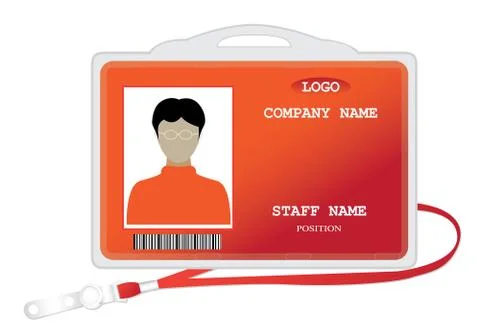 Staff card vector design Stock Illustration