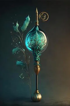 Staff of charming Stock Illustration