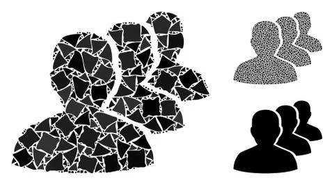 Staff Composition Icon of Joggly Elements Stockillustratie