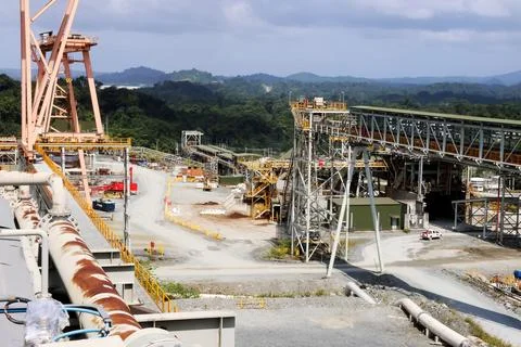 Staff decrease in Cobre Panama mine after court rulling, Panama City - 11 Jan 20 Stock Photos