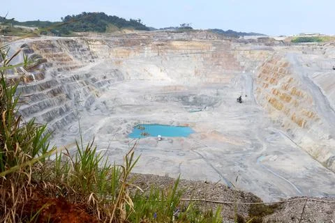 Staff decrease in Cobre Panama mine after court rulling, Panama City - 11 Jan 20 Stock Photos