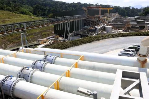 Staff decrease in Cobre Panama mine after court rulling, Panama City - 11 Jan 20 Stock Photos