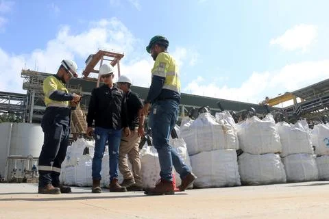 Staff decrease in Cobre Panama mine after court rulling, Panama City - 11 Jan 20 Stock Photos