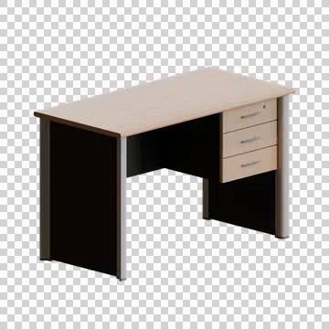 Staff Desk 3D Render Design Element Stock Illustration