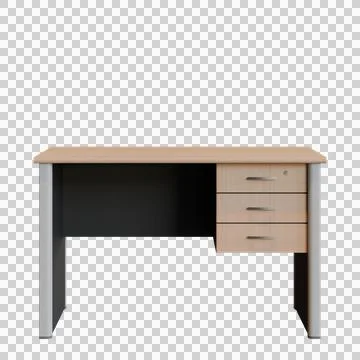 Staff Desk 3D Render Design Element Stock Illustration