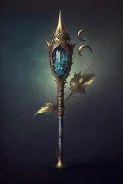 Staff of fate Stock Illustration