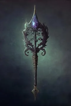 Staff of the forgotten one Stock Illustration