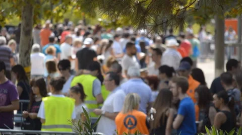 Staff At Huge Event Stock Footage 55585125