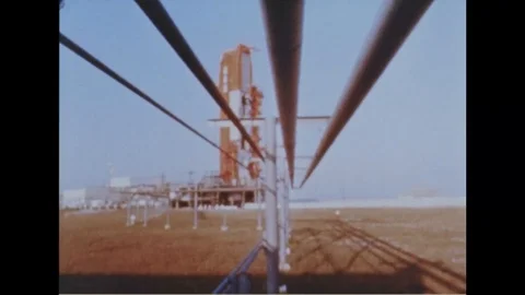 Staff interact from control room during the launch of Gemini 4 spacecraft - 1965 Stock Footage 104333949