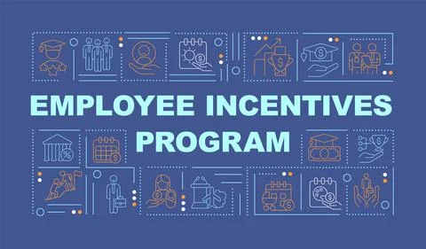 Staff motivation program word concepts banner 스톡 일러스트