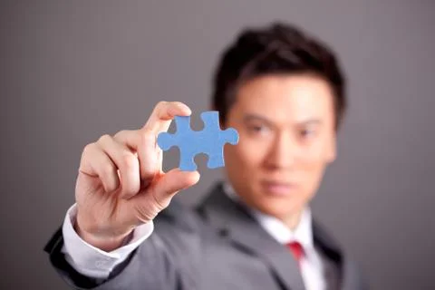 Staff Oriental figures Face the camera. Adult 20 to 30. Close-up Success Focus. Stock Photos