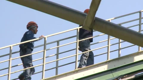 Staff in roaller coaster, Formosan Aboriginal Culture Village, Taiwan Stock Footage 60758432