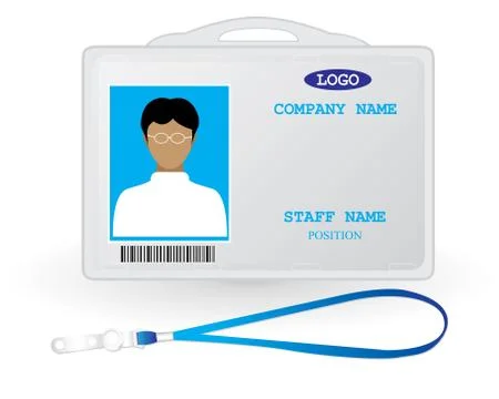 Staff tag id vector design Illustrazione stock
