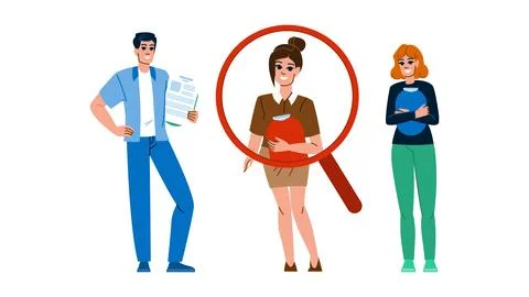 Staff talent acquisition vector Stock Illustration