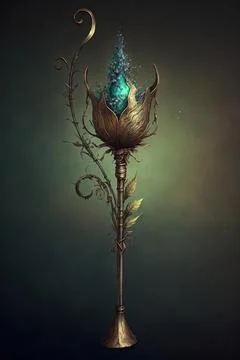 Staff of withering Stock Illustration