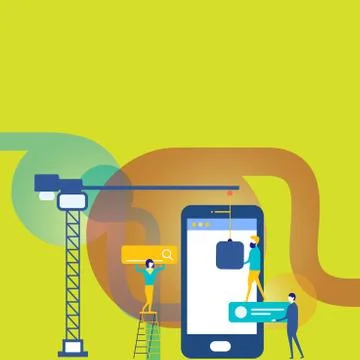 Staff Working Together for Common Target Goal. Search Engine Optimization Stock Illustration