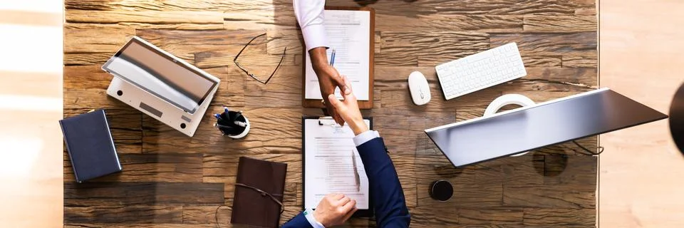 Staffing Interview In Office Foto stock
