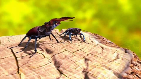 Stag Beetle 스톡 동영상 288180010