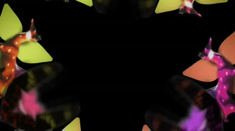 Stag deer border Stock Footage 844758