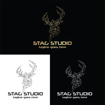 Stag Studio Logo Stock Illustration