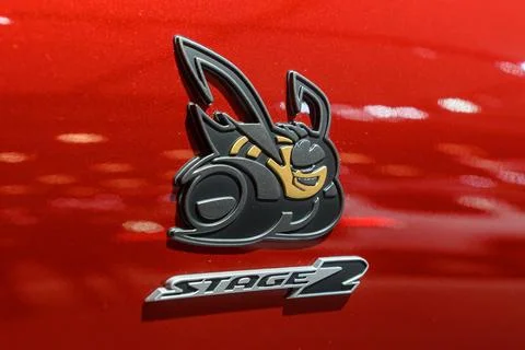 Stage 2 bee emblem. Stock Photos