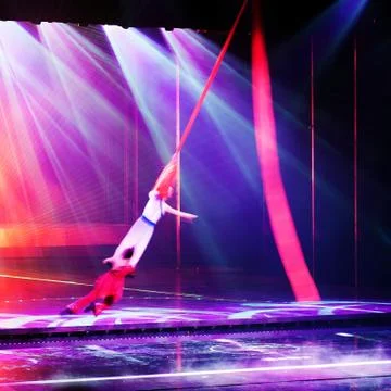 Stage acrobatics Stock Photos