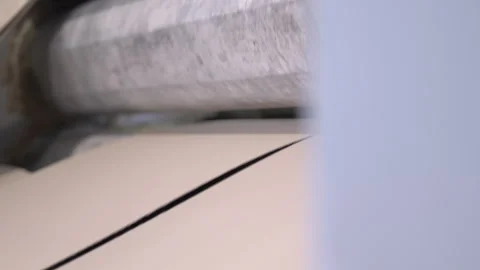 Stage of alignment cardboard sheets through special long shafts Видео 294201831