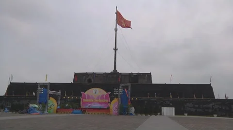 Stage and citadel in Ho Chi Minh City, North Vietnam Stock Footage 52963280