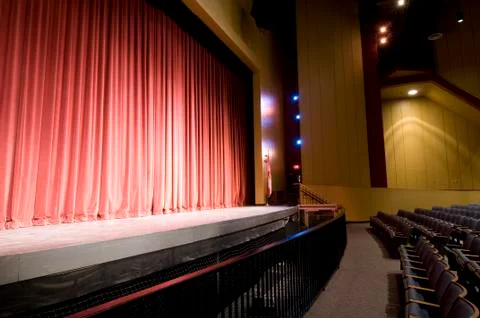 Stage at Auditorium Stock Photos