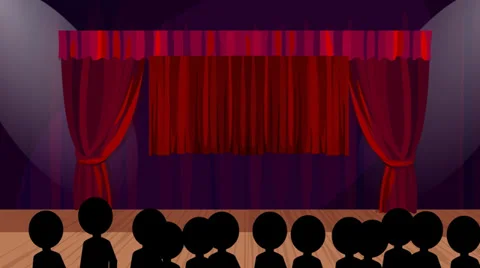 On the Stage:  Background Video stock 33864923