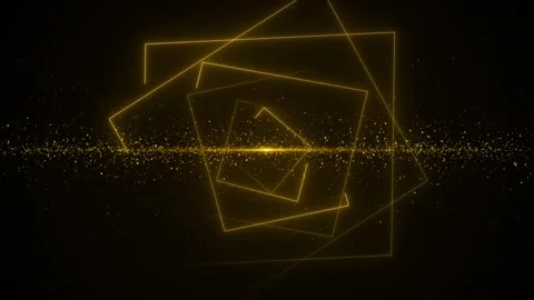 Stage background of song dance party Golden light spot flickers animation with Stock Footage 258330916