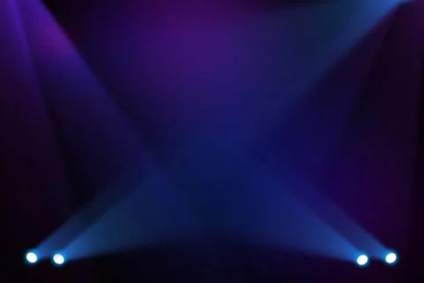 Stage background with spot lights shining on the floor,ready for show and concer Stock Illustration