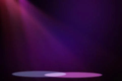 Stage background with spot lights shining on the floor,ready for show and concer Stock Illustration