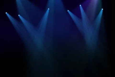 Stage background with spot lights shining on the floor,ready for show and concer Stock Illustration