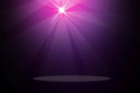 Stage background with spot lights shining on the floor,ready for show and concer Stock Illustration