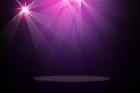Stage background with spot lights shining on the floor,ready for show and concer Stock Illustration