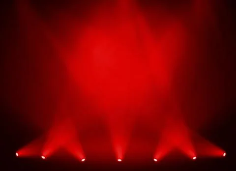 Stage background with spot lights shining on the floor,ready for show and concer Stock Photos