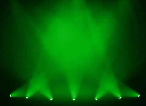 Stage background with spot lights shining on the floor,ready for show and concer Stock Photos