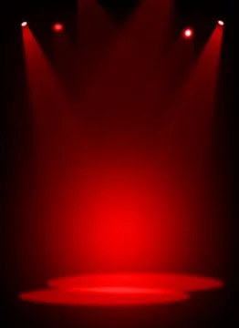 Stage background with spot lights shining on the floor,ready for show and concer Photos